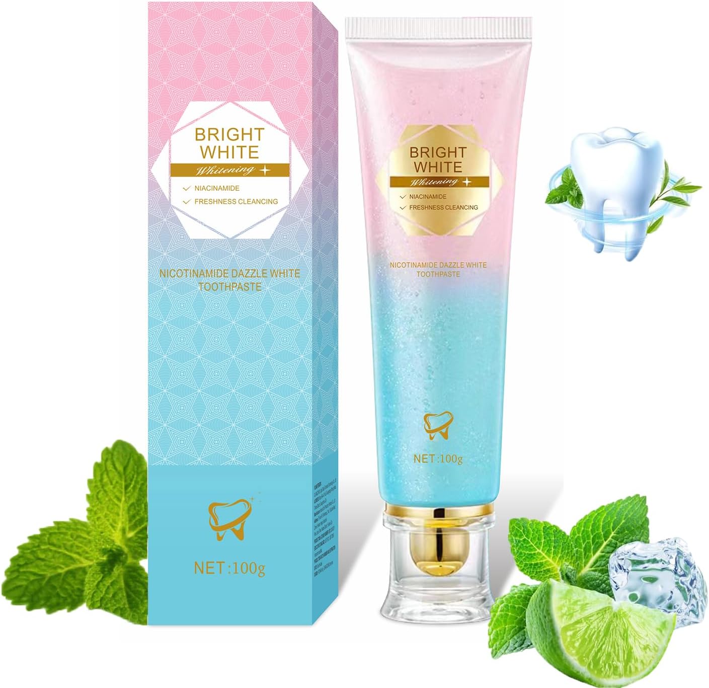Teeth Whitening Toothpaste - Niacinamide Whitening Toothpaste Intensive Whitens Teeth