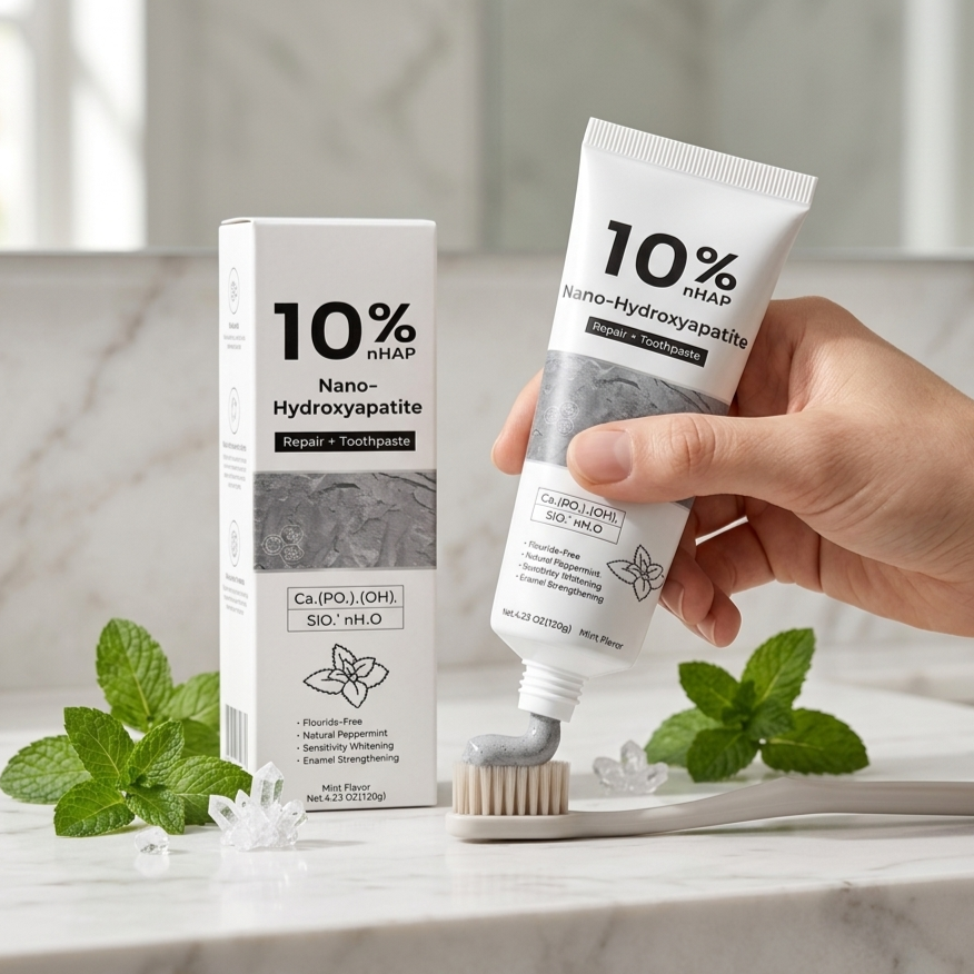 Teeth Whitening Toothpaste - Nano-Hydroxyapatite Toothpaste Remove Stubborn Stains Brighten