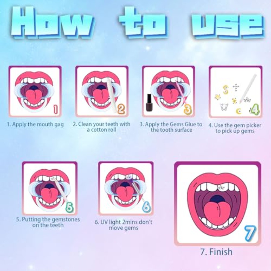 Tooth Gems Kit Fashionable, DI – Tooth Gem Kit recenzja i cena