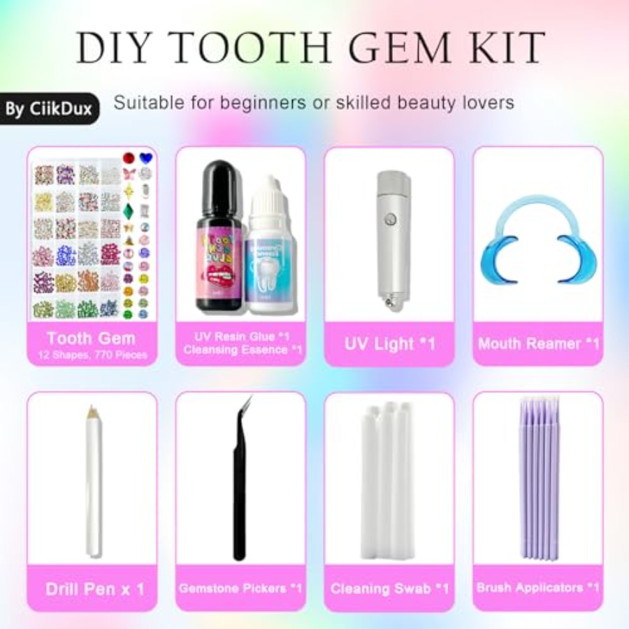 DIY Tooth Jewelry Kit - 770 Cr – Tooth Gem Kit recenzja i cena
