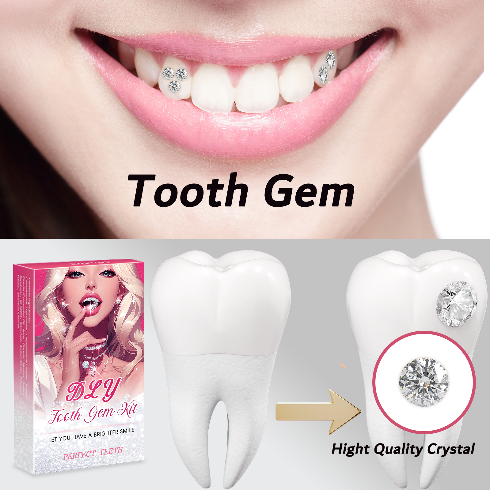 Semi-Permanent Tooth Gem Kit T – Tooth Gem Kit recenzja i cena