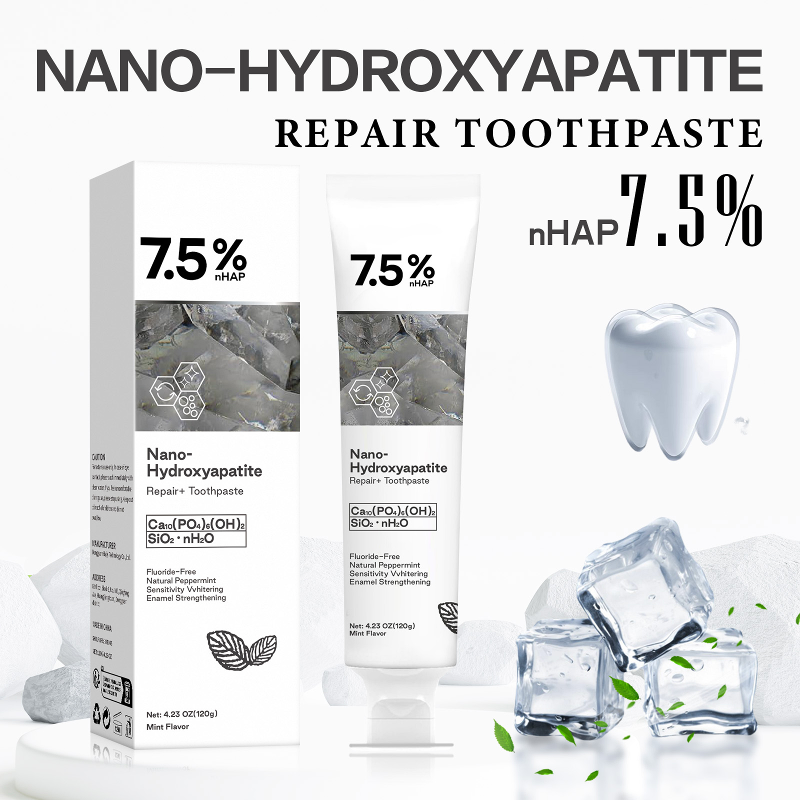 Nano Hydroxyapatite Toothpaste – Teeth Whitening Toothpaste recenzja i cena