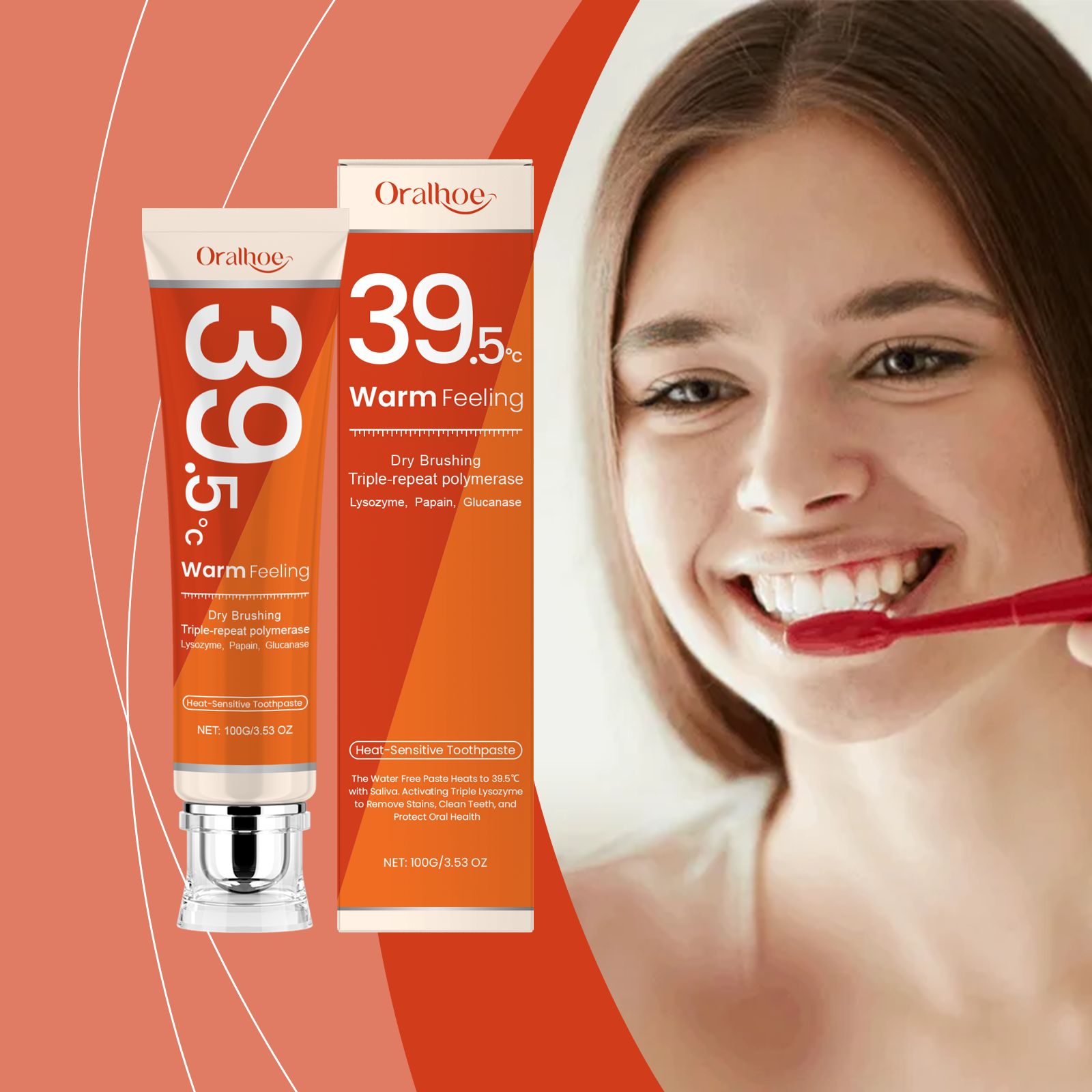 ORALHOE Heat-Sensitive Toothpa – Teeth Whitening Enzymes recenzja i cena
