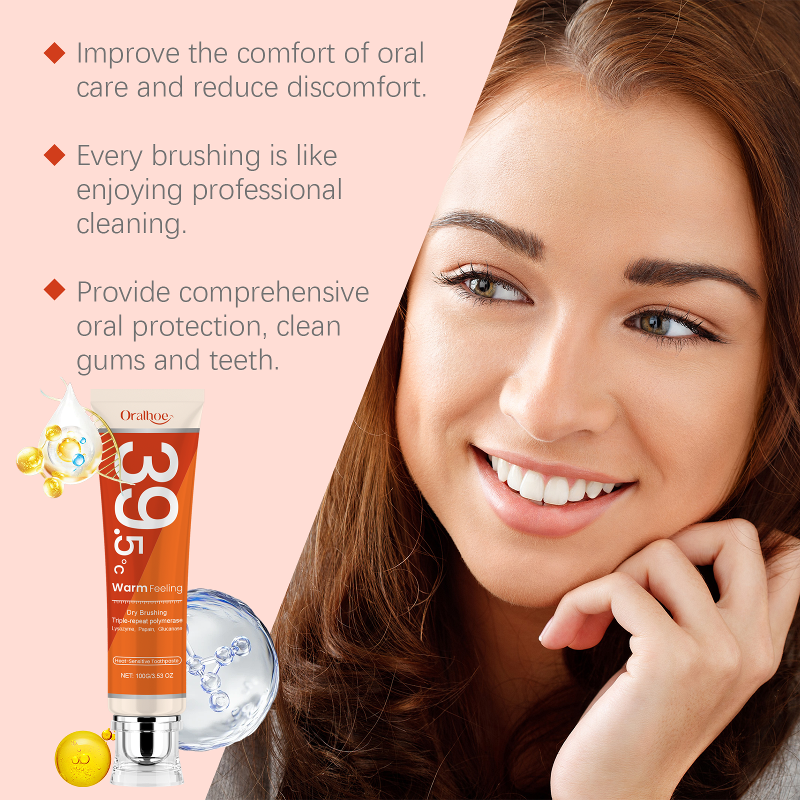 ORALHOE Heat-Sensitive Toothpa – Teeth Whitening Enzymes recenzja i cena