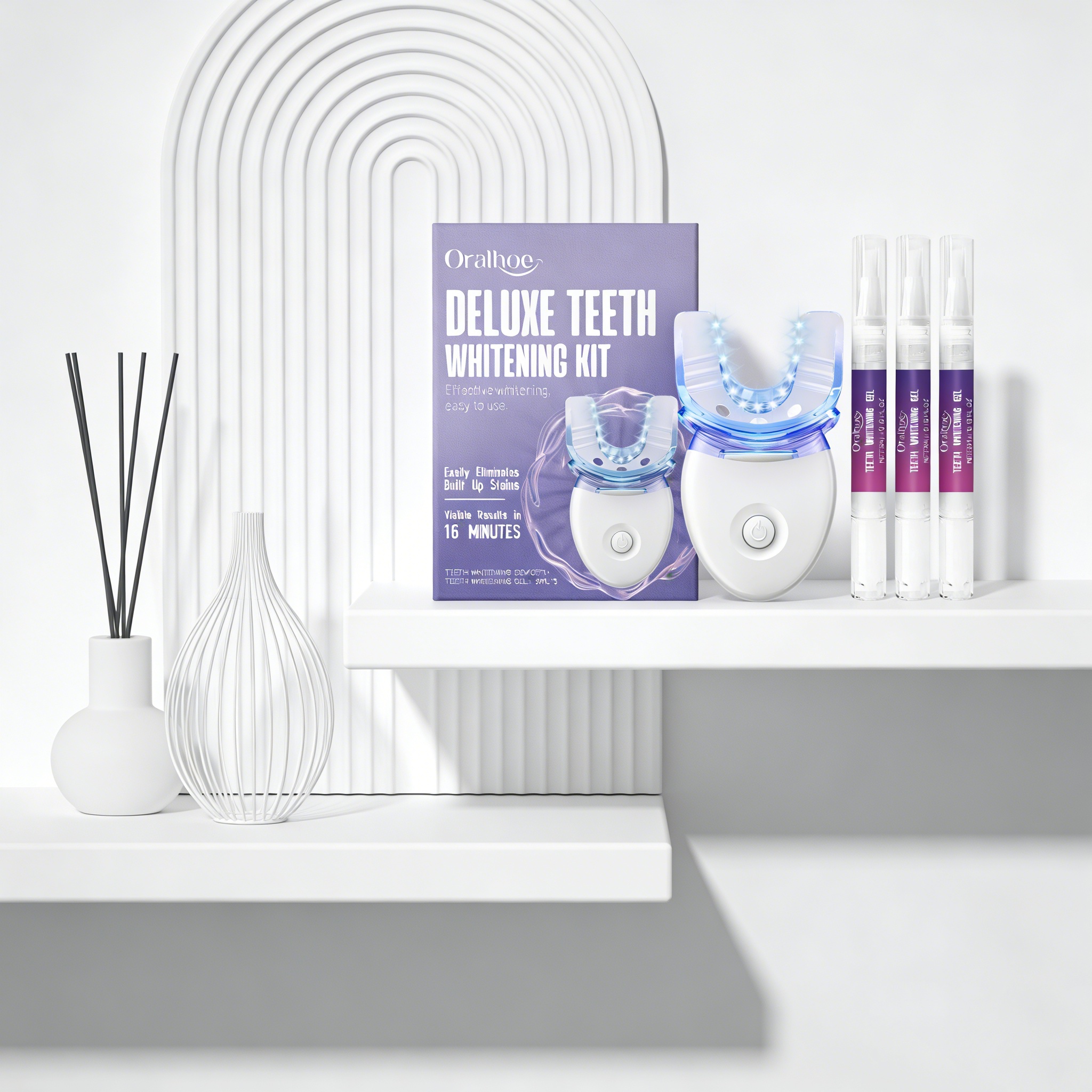 Oralhoe Teeth Care Set Oral Hy – Teeth Whitening Uv Light recenzja i cena