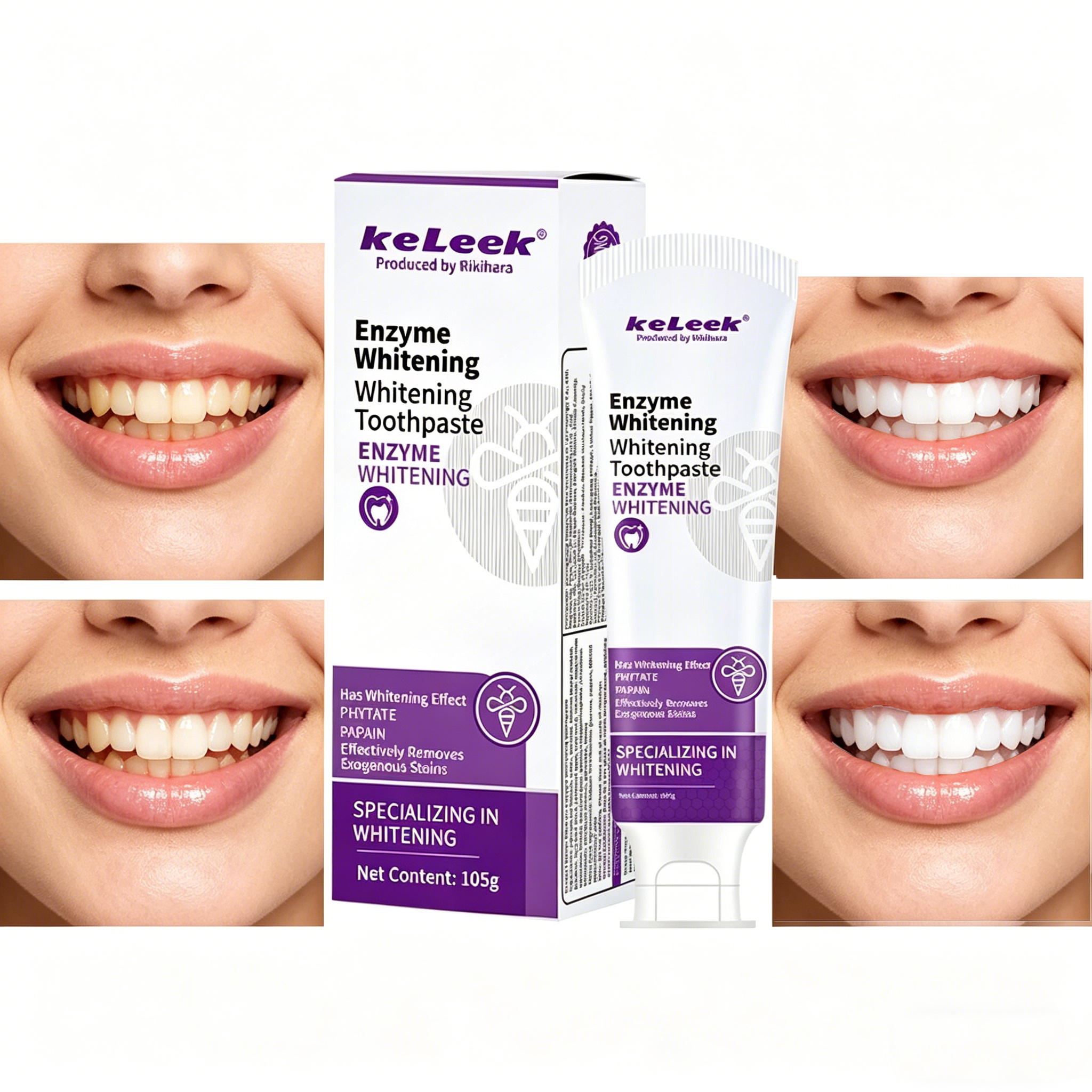 KeLeek Enzyme Whitening Toothp – Teeth Whitening Enzymes recenzja i cena
