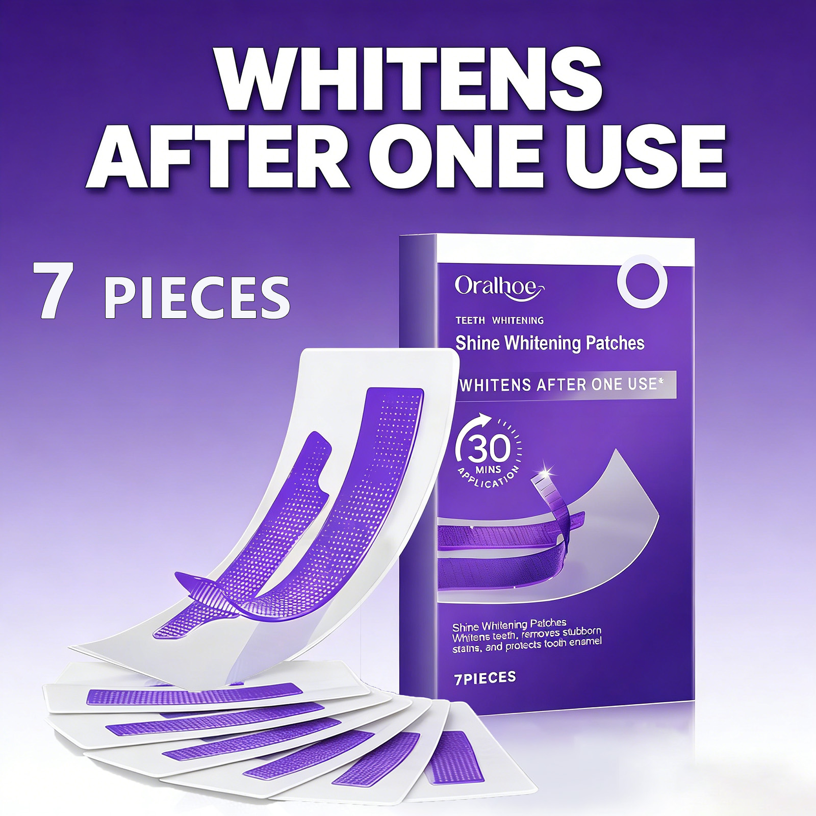 Purple Teeth Whitening Strips  – Teeth Whitening Flash recenzja i cena