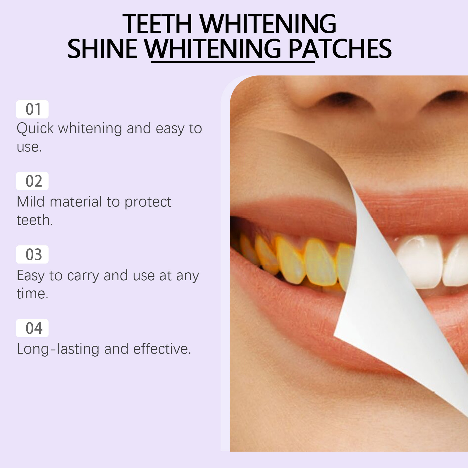 Purple Teeth Whitening Strips  – Teeth Whitening Flash recenzja i cena