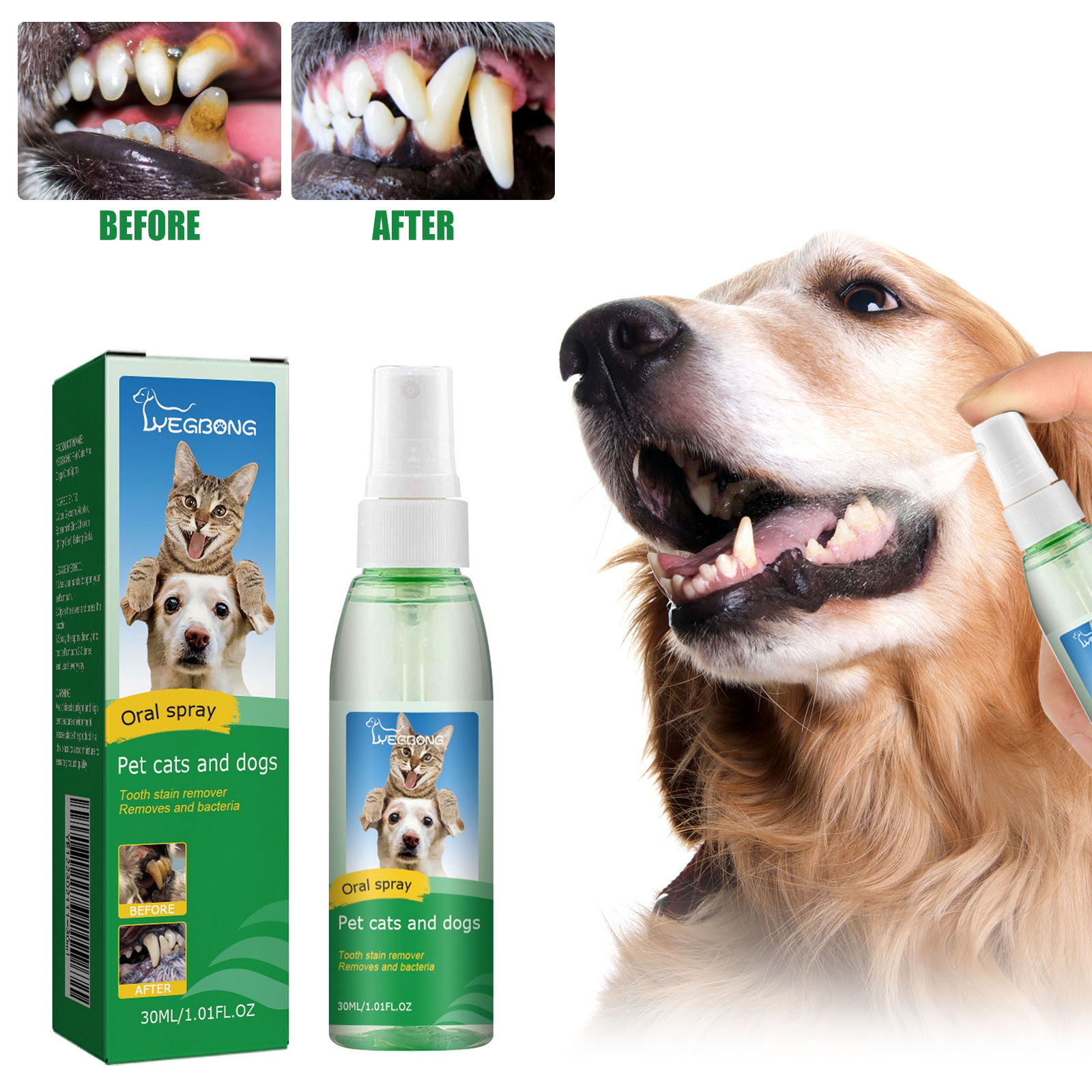 100ml Pet Tooth Cleaning Spray – Colgate Whitening Teeth recenzja i cena