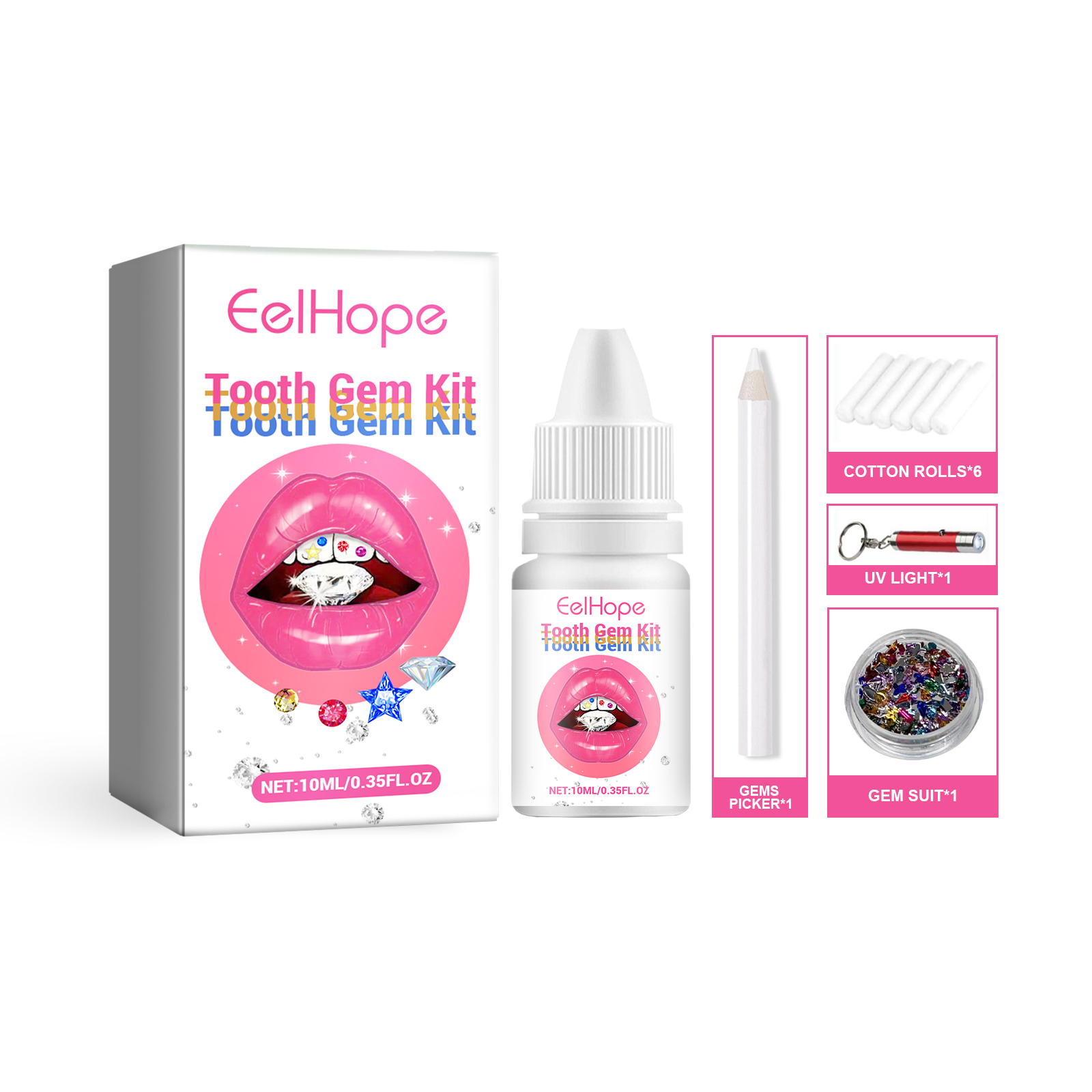 DIY Tooth Gems Kit With Glue A – Tooth Gem Kit recenzja i cena