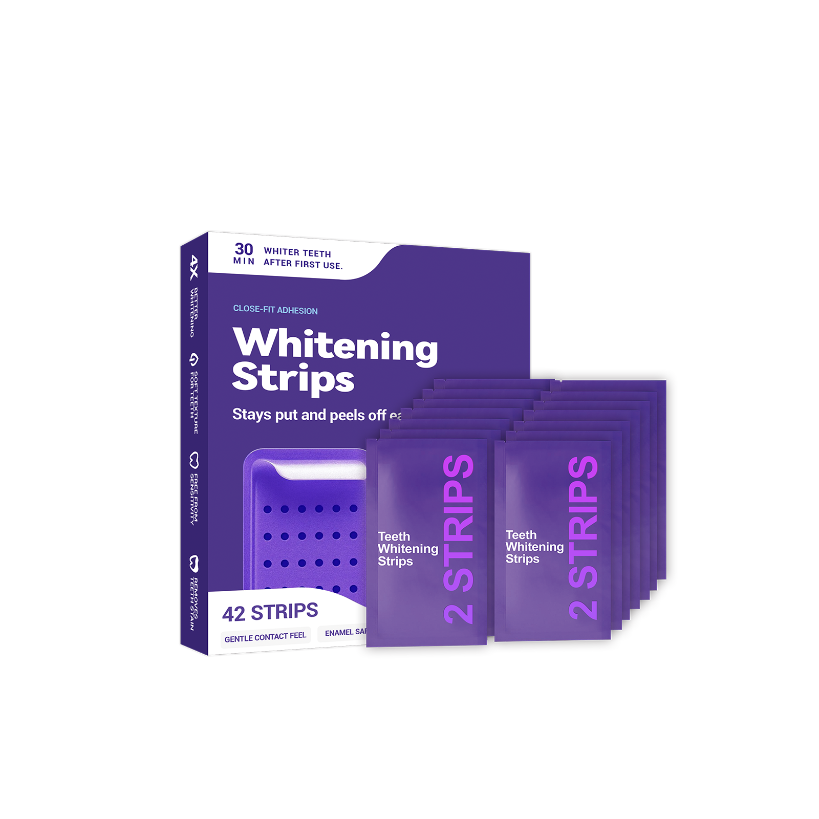 Purple Teeth Whitening Strips  – Teeth Whitening Toothpaste recenzja i cena
