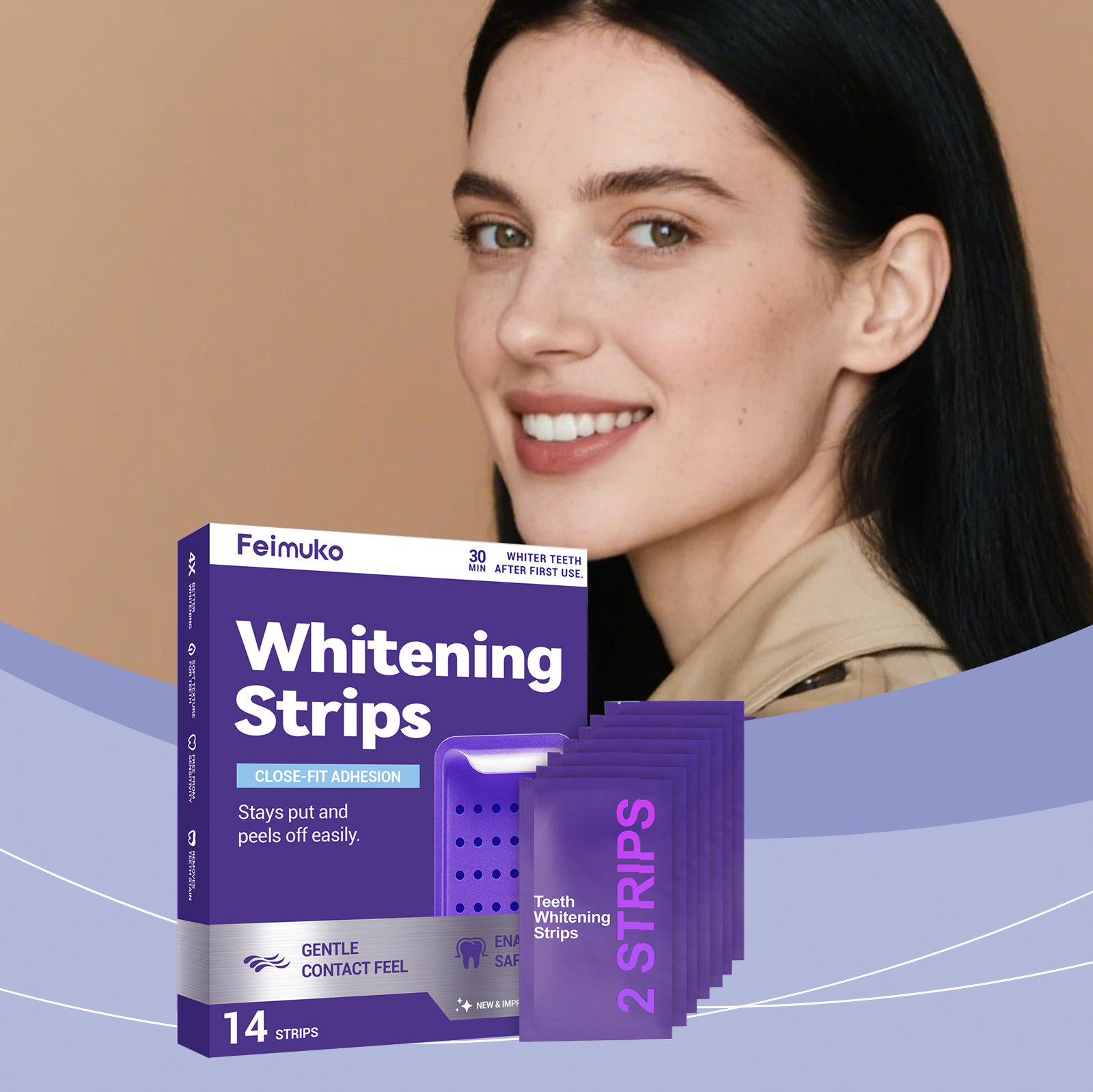 Purple Teeth Whitening Strips  – Teeth Whitening Toothpaste recenzja i cena