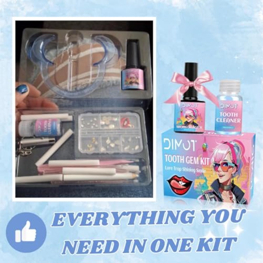 DIY Tooth Gem Kit, Sparkling C – Tooth Gem Kit recenzja i cena
