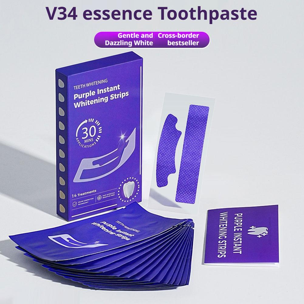 14/28/42PCS V34 Purple Teeth W – Teeth Whitening At Home Kit recenzja i cena