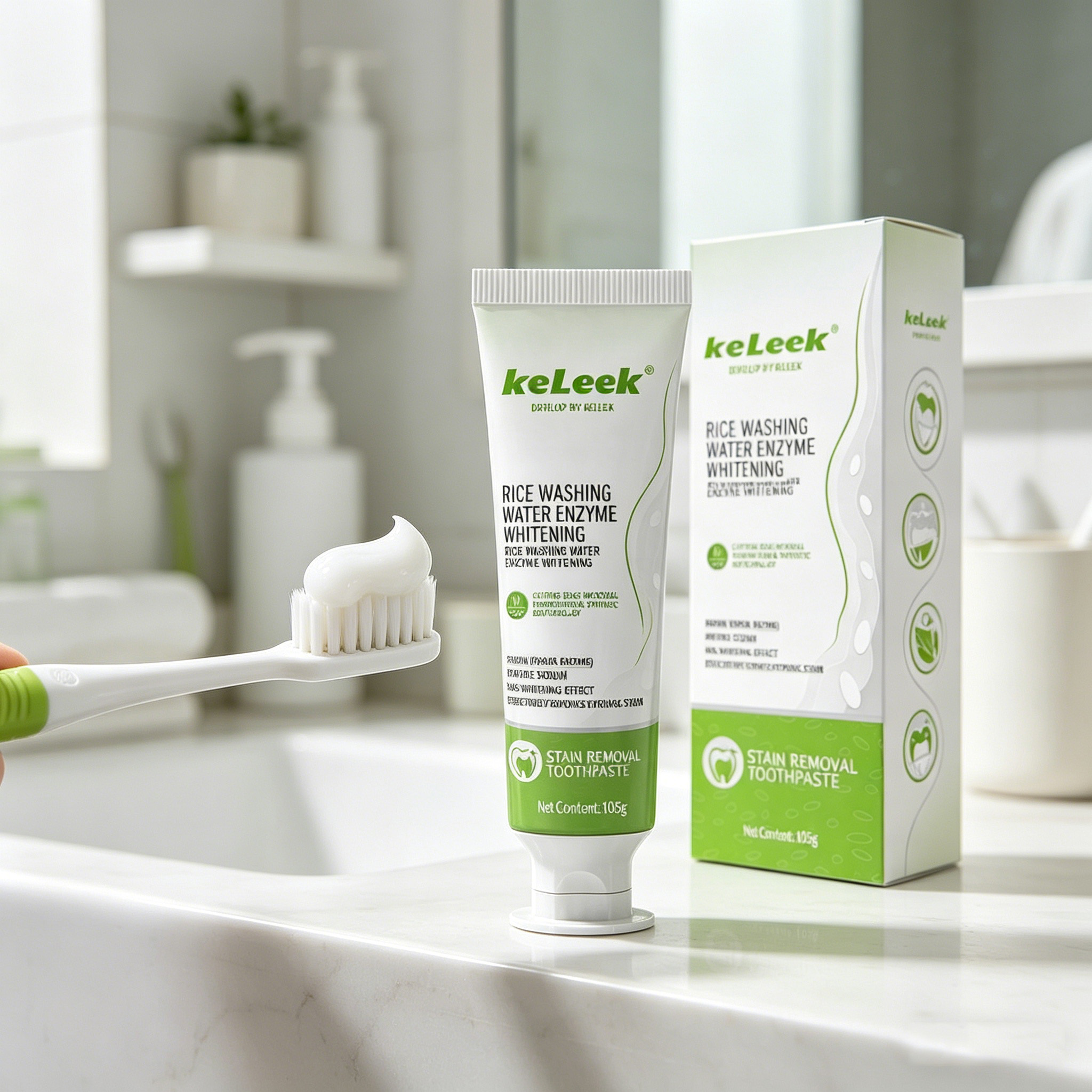 KELEEK Rice Water Enzyme Tooth – Teeth Whitening Enzymes recenzja i cena