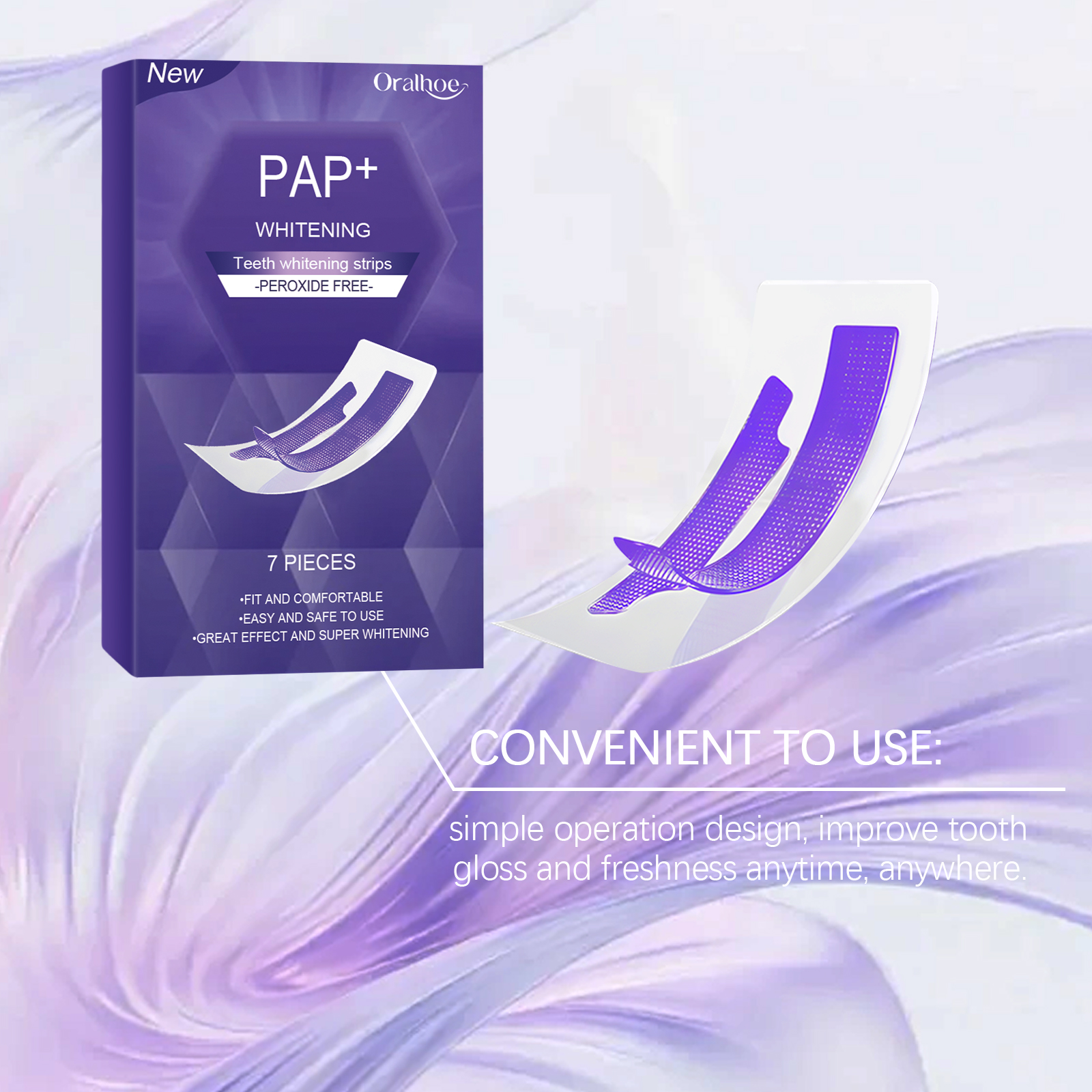 Purple Teeth Whitening Strips  – Teeth Whitening Toothpaste recenzja i cena