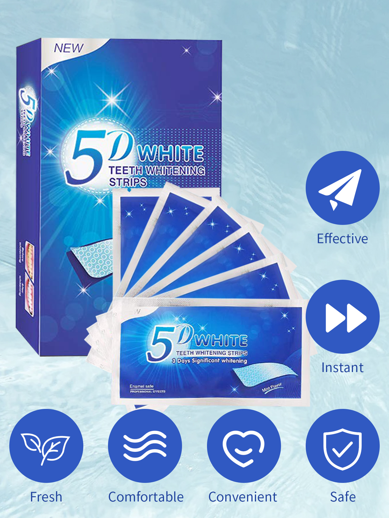 Teeth Whitening Strip 5D 9D Wh – Teeth Whitening At Home Kit recenzja i cena