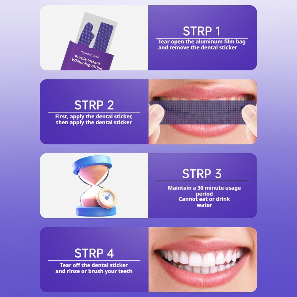 V34 Teeth Whitening Strips - E – Teeth Whitening At Home Kit recenzja i cena