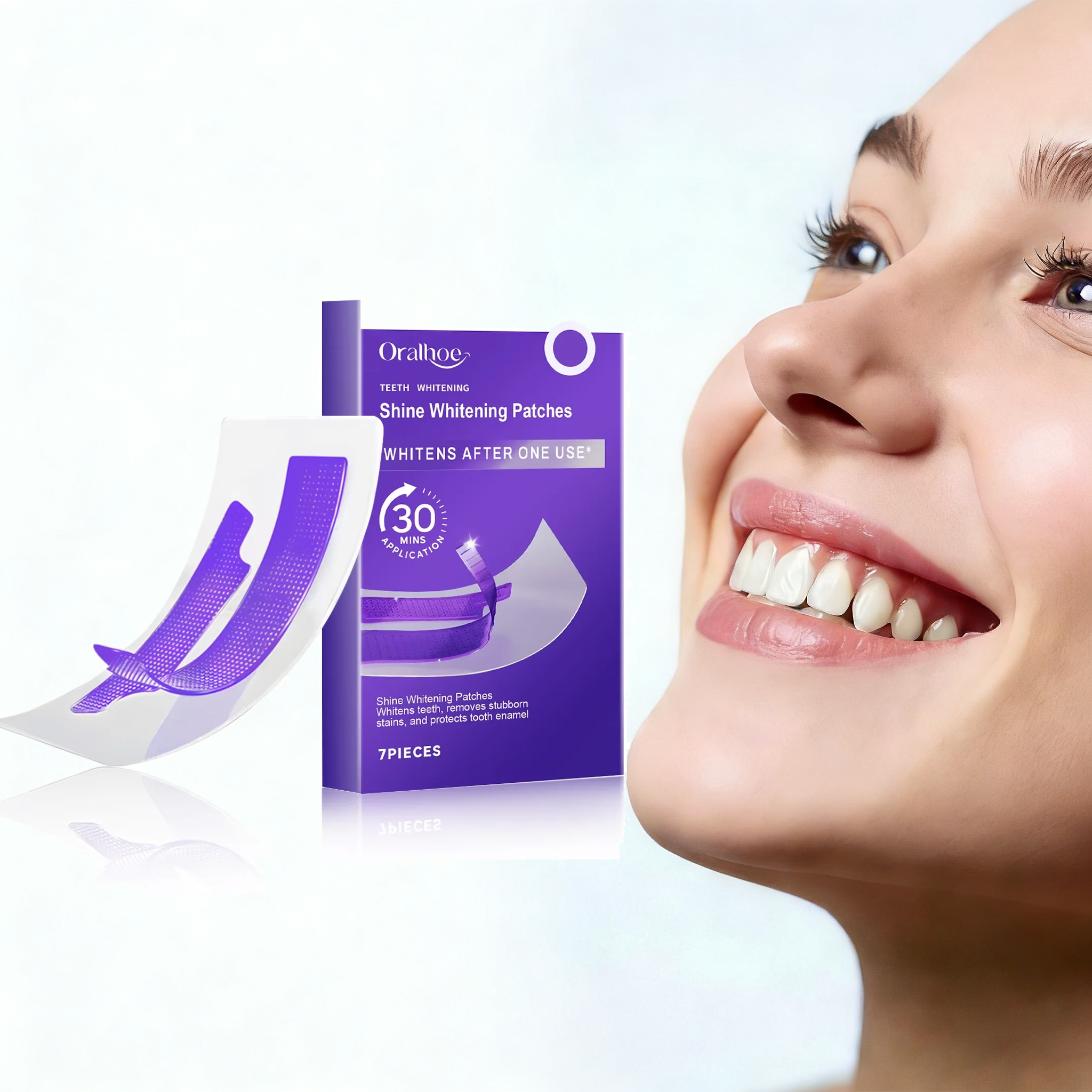 Purple Teeth Whitening Strips  – Teeth Whitening Flash recenzja i cena