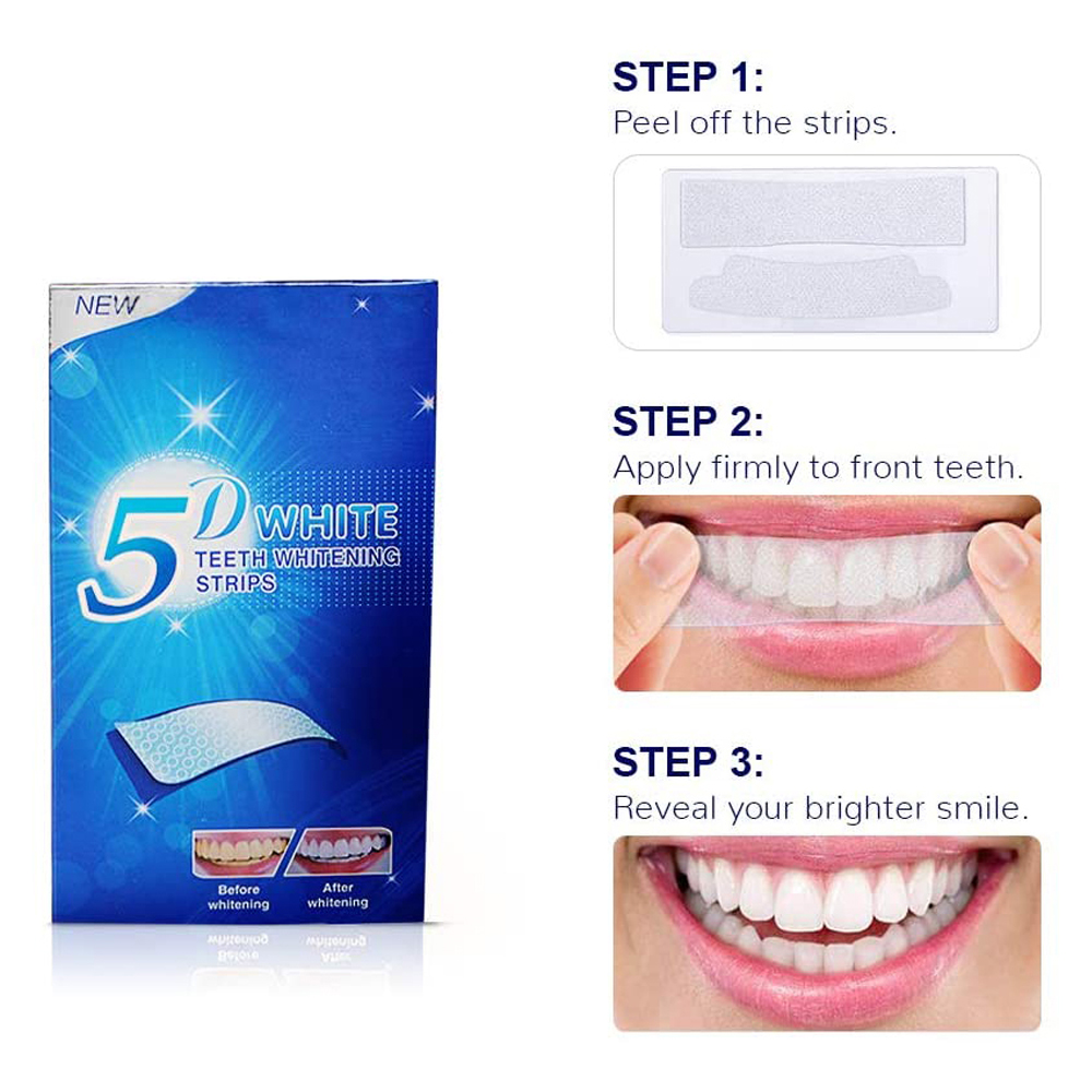 5D White Teeth Whitening Strip – Teeth Whitening Session recenzja i cena