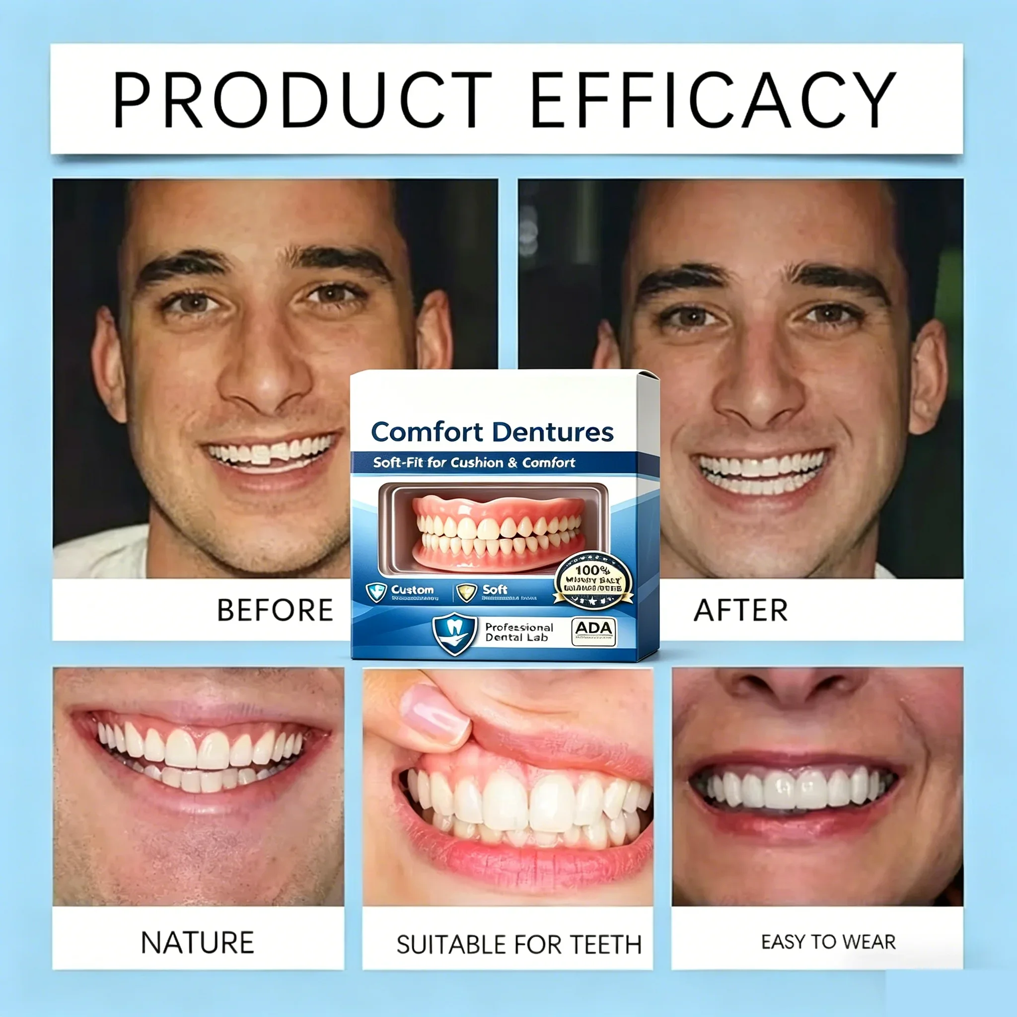 False Teeth Upper Lower Veneer – Teeth Whitening Veneers recenzja i cena